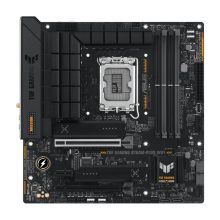 Imagen de la placa base ASUS TUF GAMING B760M-PLUS con chipset Intel B760, diseño micro ATX y socket LGA 1700. SKU: 90MB1ES0-M1EAY0