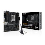 Imagen de la placa base ASUS TUF GAMING A620M-PLUS WIFI con zócalo AM5, formato micro ATX y chipset AMD A620, SKU 90MB1F00-M0EAY0.