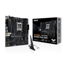 Imagen de la placa base ASUS TUF GAMING A620M-PLUS WIFI con zócalo AM5, formato micro ATX y chipset AMD A620, SKU 90MB1F00-M0EAY0.