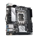 ASUS PRIME H610I-PLUS-CSM Intel H610 LGA 1700 mini ITX motherboard. SKU 90MB1GB0-M0EAYC. High-performance compact motherboard for efficient builds.