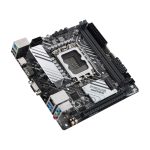 ASUS PRIME H610I-PLUS-CSM Intel H610 LGA 1700 mini ITX motherboard. SKU 90MB1GB0-M0EAYC. High-performance compact motherboard for efficient builds.
