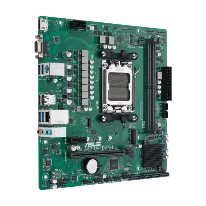 ASUS PRO A620M-DASH-CSM AMD A620 Zócalo AM5 micro ATX 1 ASUS PRO A620M-DASH-CSM, placa base micro ATX