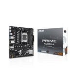 Imagen de la placa base micro ATX ASUS PRIME A620AM-K con chipset AMD A620A y zócalo AM5, SKU 90MB1GX0-M0EAY0