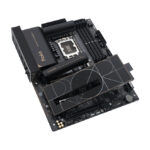 Vista frontal de la placa base ASUS PROART Z890-CREATOR WIFI Intel Z890 LGA 1851 (Socket V1) ATX, SKU 90MB1JD0-M0EAY0, mostrando sus ranuras y conectores.