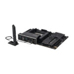 Vista frontal de la placa base ASUS PROART Z890-CREATOR WIFI Intel Z890 LGA 1851 (Socket V1) ATX, SKU 90MB1JD0-M0EAY0, mostrando sus ranuras y conectores.