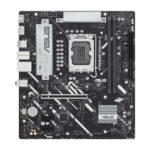Vista frontal de la placa base ASUS PRIME B860M-K Intel B860 LGA 1851 con formato micro ATX, SKU 90MB1JT0-M0EAY0