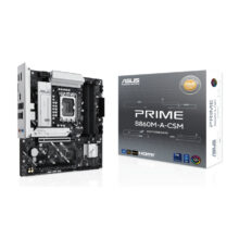 Placa madre ASUS PRIME B860M-A-CSM, chipset Intel B860, socket LGA 1851, formato micro ATX, SKU 90MB1K00-M0EAYC