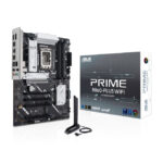 ASUS PRIME B860-PLUS WIFI motherboards featuring Intel B860 chipset, LGA 1851 Socket V1, and ATX form factor. SKU 90MB1K50-M0EAY0