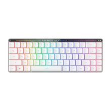 Imagen del teclado ASUS ROG Falchion RX Low Profile en color blanco con conectividad USB, RF Wireless y Bluetooth. SKU: 90MP03EC-BKUA10.
