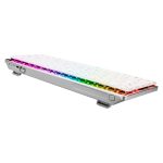Imagen del teclado ASUS ROG Falchion RX Low Profile en color blanco con conectividad USB, RF Wireless y Bluetooth. SKU: 90MP03EC-BKUA10.