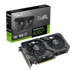 Tarjeta gráfica ASUS Dual NVIDIA GeForce RTX 4060 Ti con 8 GB de memoria GDDR6 y sistema de refrigeración avanzada, SKU 90YV0J49-M0NA00