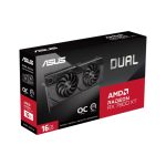 Tarjeta gráfica ASUS Dual con AMD Radeon RX 7800 XT y 16 GB GDDR6, modelo 90YV0JJ1-M0NA00