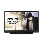 Monitor portátil ASUS ZenScreen MB165B de 15.6 pulgadas con resolución 1366 x 768 píxeles, ideal para viaje o segunda pantalla, SKU MB165B
