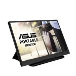 Monitor portátil ASUS ZenScreen MB165B de 15.6 pulgadas con resolución 1366 x 768 píxeles, ideal para viaje o segunda pantalla, SKU MB165B