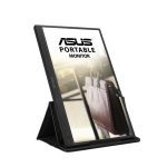 Monitor portátil ASUS ZenScreen MB165B de 15.6 pulgadas con resolución 1366 x 768 píxeles, ideal para viaje o segunda pantalla, SKU MB165B