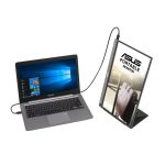 Monitor portátil ASUS ZenScreen MB16ACE LED de 15.6 pulgadas con resolución Full HD 1920 x 1080 en color gris, SKU MB16ACE