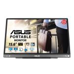Monitor portátil ASUS ZenScreen MB16ACE LED de 15.6 pulgadas con resolución Full HD 1920 x 1080 en color gris, SKU MB16ACE