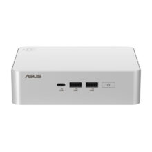 ASUS NUC 15 Pro+ mini PC en color plata con procesador Intel U7000, modelo RNUC15CRSU700002, SKU 90AR00P3-M00040