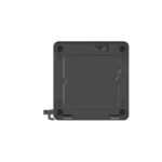 Vista frontal del ASUS Mini PC RNUC15CRKU500002 en color negro, con procesador Intel Core i5 y SKU 90AR00R2-M00080