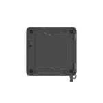 Vista frontal del ASUS Mini PC RNUC15CRKU500002 en color negro, con procesador Intel Core i5 y SKU 90AR00R2-M00080