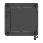 Vista frontal del ASUS NUC 15 Pro Desktop en color negro, equipado con procesador Intel Core i7 y SKU 90AR00R2-M000F0.