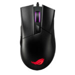 ASUS ROG Gladius II Core ratón para juegos, diseño para mano derecha, USB tipo A, con sensor óptico de 6200 DPI. SKU 90MP01D0-B0UA00