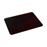 Imagen de la alfombrilla de ratón para juegos ASUS ROG Scabbard II en color rojo, SKU 90MP02H0-BPUA00. Ideal para gamers, con superficie duradera y resistente al agua.