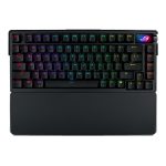 Teclado ASUS ROG Azoth Extreme para juegos, USB, RF Wireless, Bluetooth, QWERTY, Inglés, color negro, SKU 90MP03MA-BKUA01