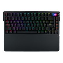 Teclado ASUS ROG Azoth Extreme para juegos, USB, RF Wireless, Bluetooth, QWERTY, Inglés, color negro, SKU 90MP03MA-BKUA01