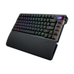 Teclado ASUS ROG Azoth Extreme para juegos, USB, RF Wireless, Bluetooth, QWERTY, Inglés, color negro, SKU 90MP03MA-BKUA01