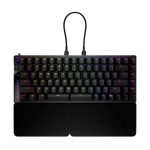 Teclado ASUS ROG Falcata para juegos con conexiones USB, RF Wireless y Bluetooth en color negro. SKU 90MP043H-BKUA20