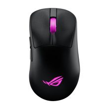 Imagen del ratón ASUS ROG Keris II Origin, diseñado para juegos, con conectividad RF Wireless, Bluetooth y USB Type-A y una resolución óptica de 42000 DPI. SKU: 90MP04A0-BMUA00