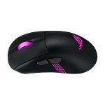 Imagen del ratón ASUS ROG Keris II Origin, diseñado para juegos, con conectividad RF Wireless, Bluetooth y USB Type-A y una resolución óptica de 42000 DPI. SKU: 90MP04A0-BMUA00