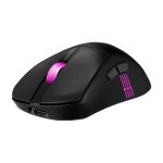 Imagen del ratón ASUS ROG Keris II Origin, diseñado para juegos, con conectividad RF Wireless, Bluetooth y USB Type-A y una resolución óptica de 42000 DPI. SKU: 90MP04A0-BMUA00