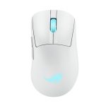 ASUS ROG Keris II Origin WHT ratón de juego para mano derecha con conectividad RF Wireless, Bluetooth y USB Type-A, sensor óptico de 42000 DPI. SKU: 90MP04A0-BMUA10