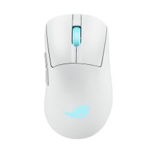 ASUS ROG Keris II Origin WHT ratón de juego para mano derecha con conectividad RF Wireless, Bluetooth y USB Type-A, sensor óptico de 42000 DPI. SKU: 90MP04A0-BMUA10