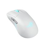 ASUS ROG Keris II Origin WHT ratón de juego para mano derecha con conectividad RF Wireless, Bluetooth y USB Type-A, sensor óptico de 42000 DPI. SKU: 90MP04A0-BMUA10