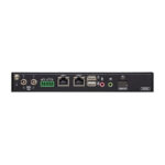 Imagen del interruptor KVM ATEN modelo CN9850-AT-G en color negro con soporte remoto para gestión eficiente