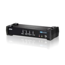 ATEN Switch KVMP™ con conexión DVI/Audio y USB de 4 puertos, modelo CS1764A-AT-G