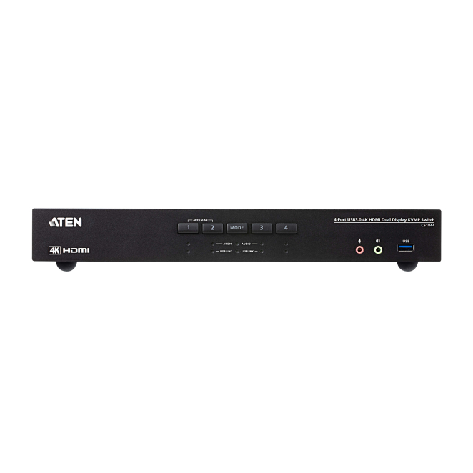 ATEN Switch KVMP™ USB 3.0 4K HDMI para dos pantallas de 4 puertos 2 ATEN Switch KVMP™ USB 3.0 4K HDMI para dos pantallas de 4 puertos en detalle