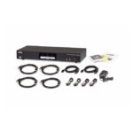 ATEN Switch KVMP™ DisplayPort 4K de 2 puertos CS1942DP-AT-G, con capacidades dual display y soporte USB 3.0. Ideal para altas resoluciones y multitarea eficiente.