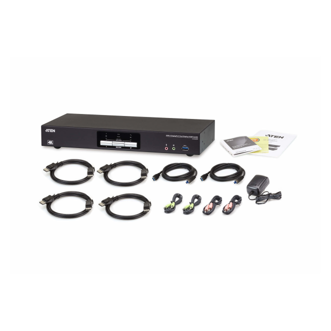 ATEN Switch KVMP™ DisplayPort 4K dual display USB 3.0 de 2 puertos 4 ATEN Switch KVMP™ DisplayPort 4K componentes