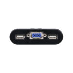 Imagen del interruptor KVM ATEN CS22U en color negro, ideal para gestionar múltiples ordenadores desde un solo teclado y ratón.