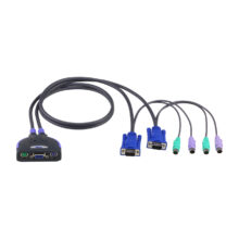 ATEN CS62S interruptor KVM Negro, 2 puertos, SKU CS62S-AT