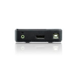 ATEN Switch KVM DisplayPort Audio USB de 2 puertos, compatible con 4K, SKU CS782DP-AT
