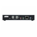 Imagen de la ATEN estación de consola por IP KVM HDMI, modelo KA8280-AX-G, con capacidades de control remoto y conectividad HDMI.