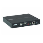 Imagen de la ATEN estación de consola por IP KVM HDMI, modelo KA8280-AX-G, con capacidades de control remoto y conectividad HDMI.