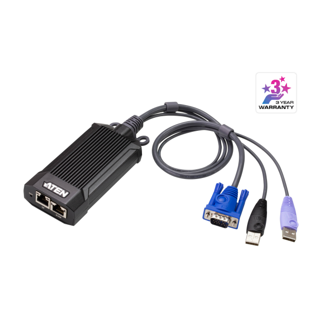 ATEN interruptor KVM con opciones de color ATEN KG1900T interruptor KVM Negro, Azul, Púrpura con SKU KG1900T-AX