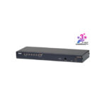 Imagen del switch KVM ATEN de 8 puertos Cat 5, modelo KH1508A-AX-G, con multi-interfaz.