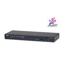 ATEN Switch KVM por IP multi-interfaz Cat 5 para 8 puertos con acceso compartido desde consolas local y remota, SKU KH1508AI-AX-G